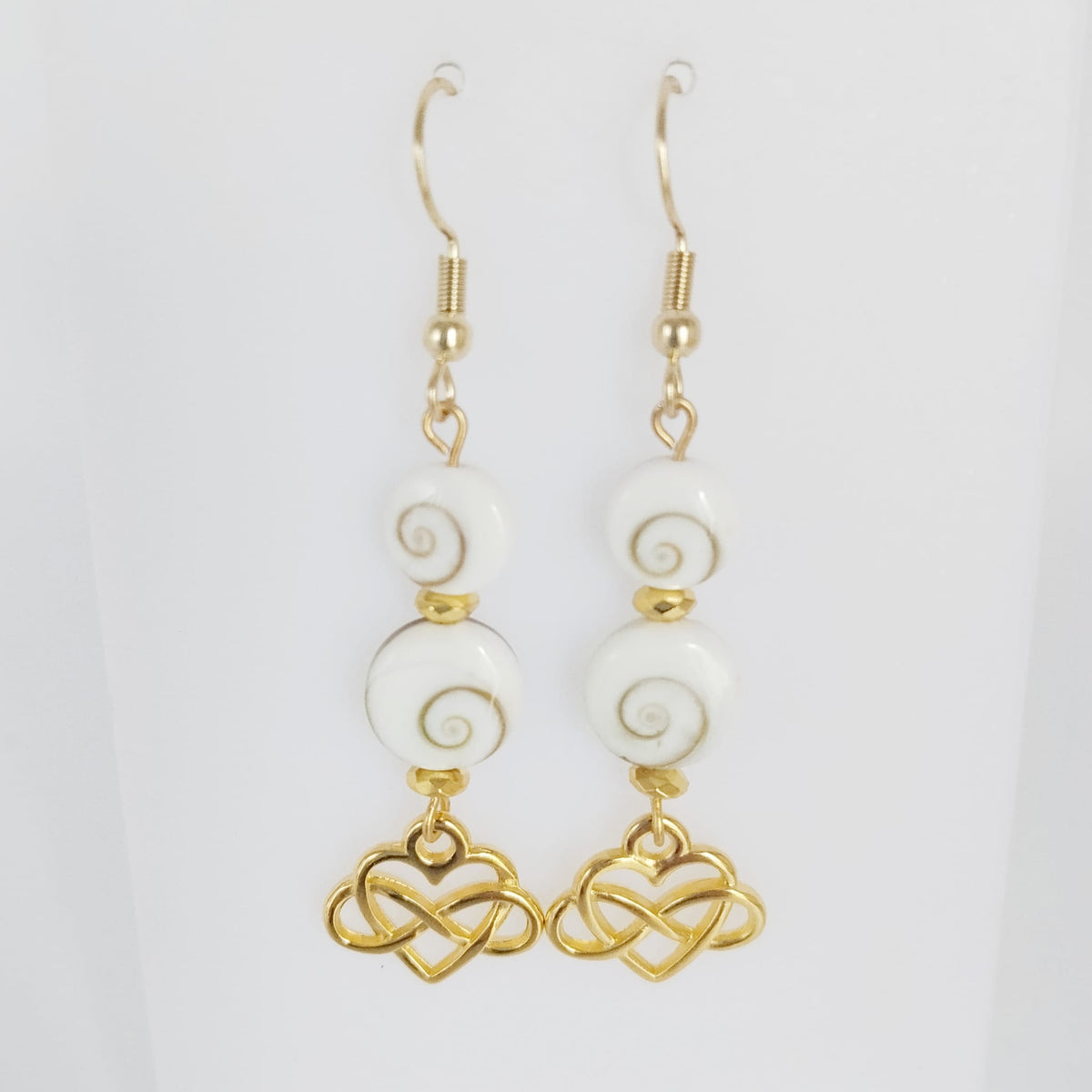 Boucles d'oreilles en pierres naturelles - Oeil de Sainte Lucie