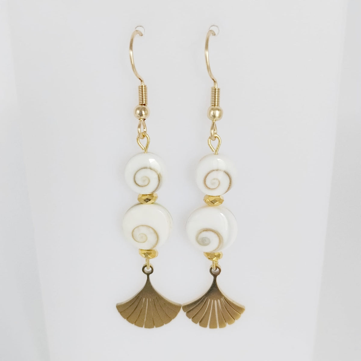 Boucles d'oreilles en pierres naturelles - Oeil de Sainte Lucie