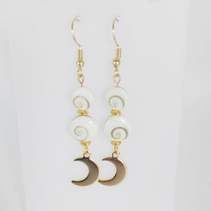 Boucles d'oreilles en pierres naturelles - Oeil de Sainte Lucie