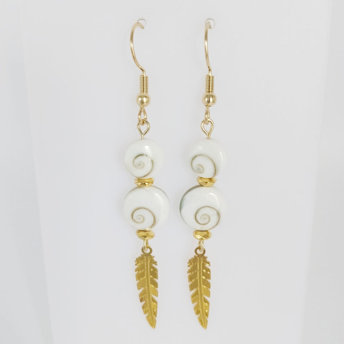 Boucles d'oreilles en pierres naturelles - Oeil de Sainte Lucie