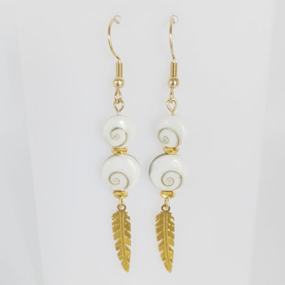 Boucles d'oreilles en pierres naturelles - Oeil de Sainte Lucie