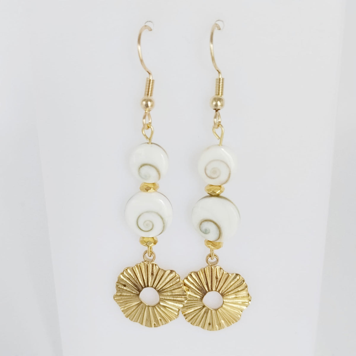 Boucles d'oreilles en pierres naturelles - Oeil de Sainte Lucie