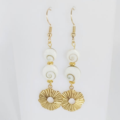 Boucles d'oreilles en pierres naturelles - Oeil de Sainte Lucie