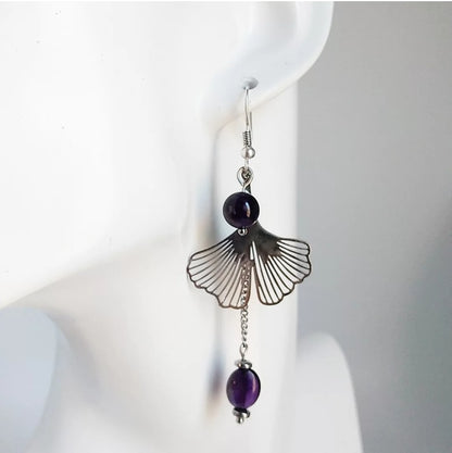 Boucles d'oreilles - Améthyste AA