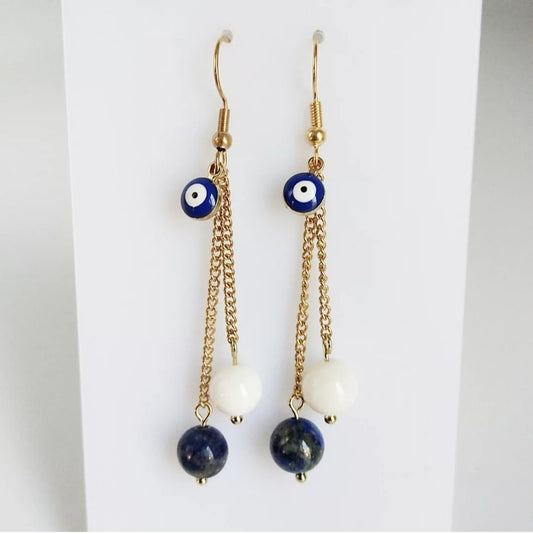 Boucles d'oreilles  Protection - Sérénité - Intuition
