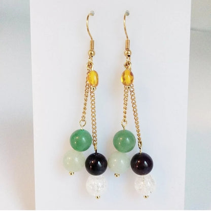 Boucles d'oreilles en perles naturelles de 8 mm. idéal pour calmer les problèmes cutanés liés au stress et à l'anxiété tels que l'eczéma, le zona, ou le psoriasis. Un traitement 100% naturel pour apaiser, contrôler les effets et améliorer la qualité de vie.