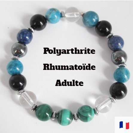 Bracelet Polyarthrite Rhumatoïde Femme/Homme en pierres naturelles