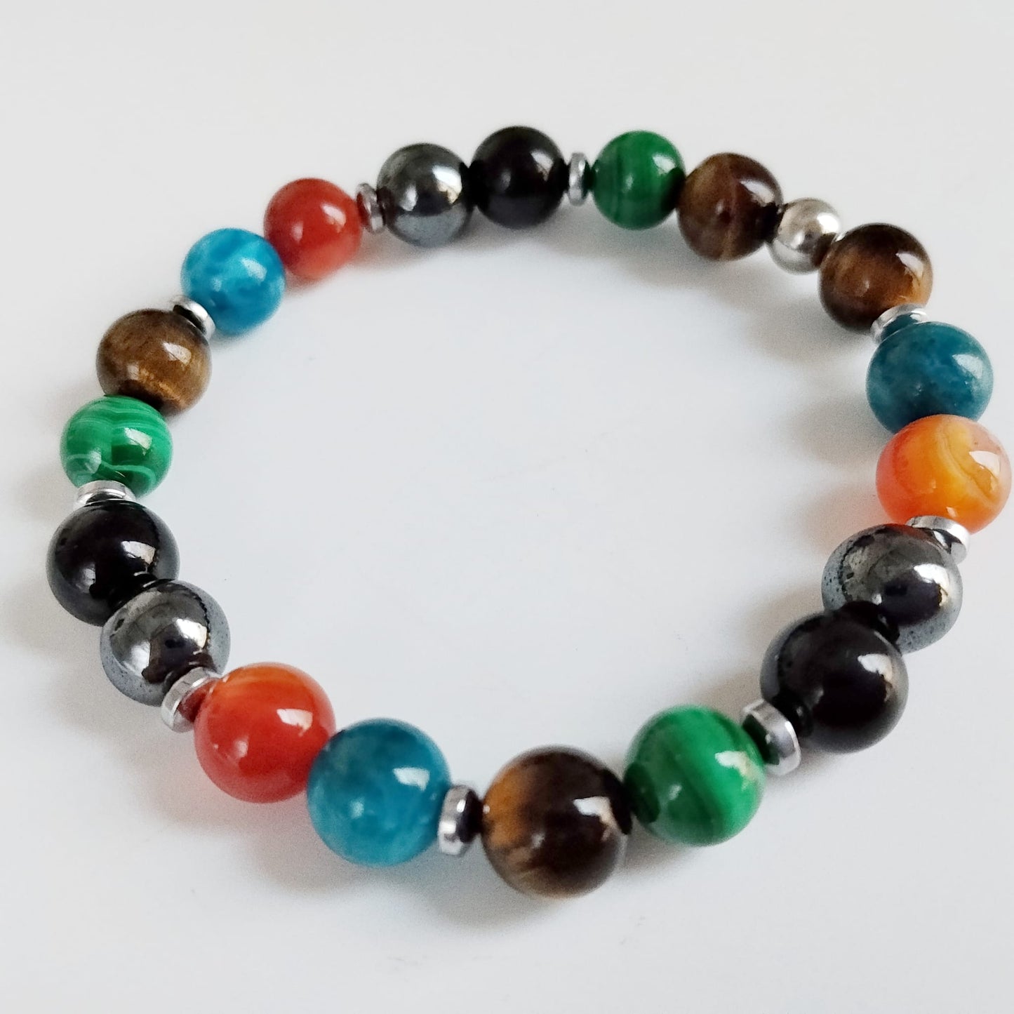 Bracelet anti-douleur arthrose Femme/Homme en pierres naturelles
