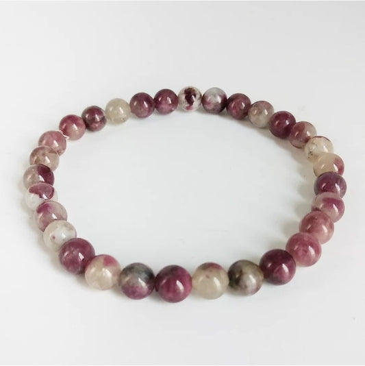 Bracelet Tourmaline rose A (rubellite) Femme/Homme/Enfant en pierres naturelles