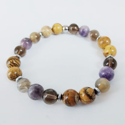 Bracelet anti-tabac Femme/Homme en pierres naturelles Lithothérapie