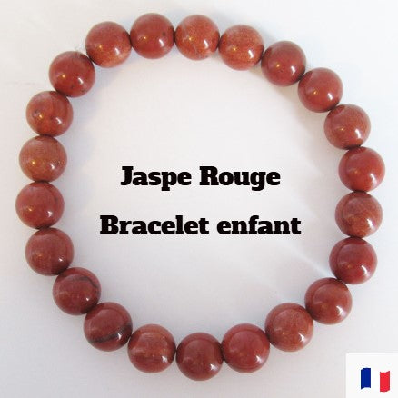 Bracelet jaspe rouge Femme/Homme/Enfant en pierres naturelles