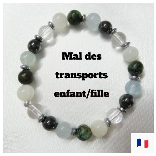 Bracelet pour le mal des transports Femme/Homme/Enfant en pierres naturelles