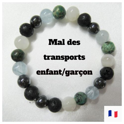 Bracelet pour le mal des transports Femme/Homme/Enfant en pierres naturelles