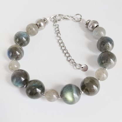 Découvrez notre parure en Labradorite naturelle AA & AAA, aux magnifiques reflets irisés. Un bijou élégant associé à la protection et à l’intuition en lithothérapie.