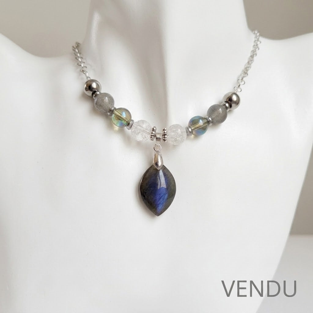 Collier en pierre naturelle - Protection -Sérénité - Énergie