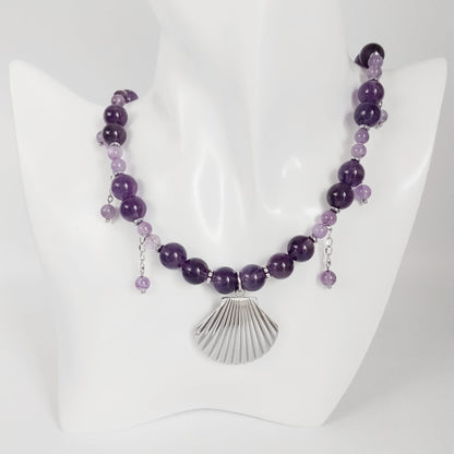 Collier en pierres naturelles - Améthyste