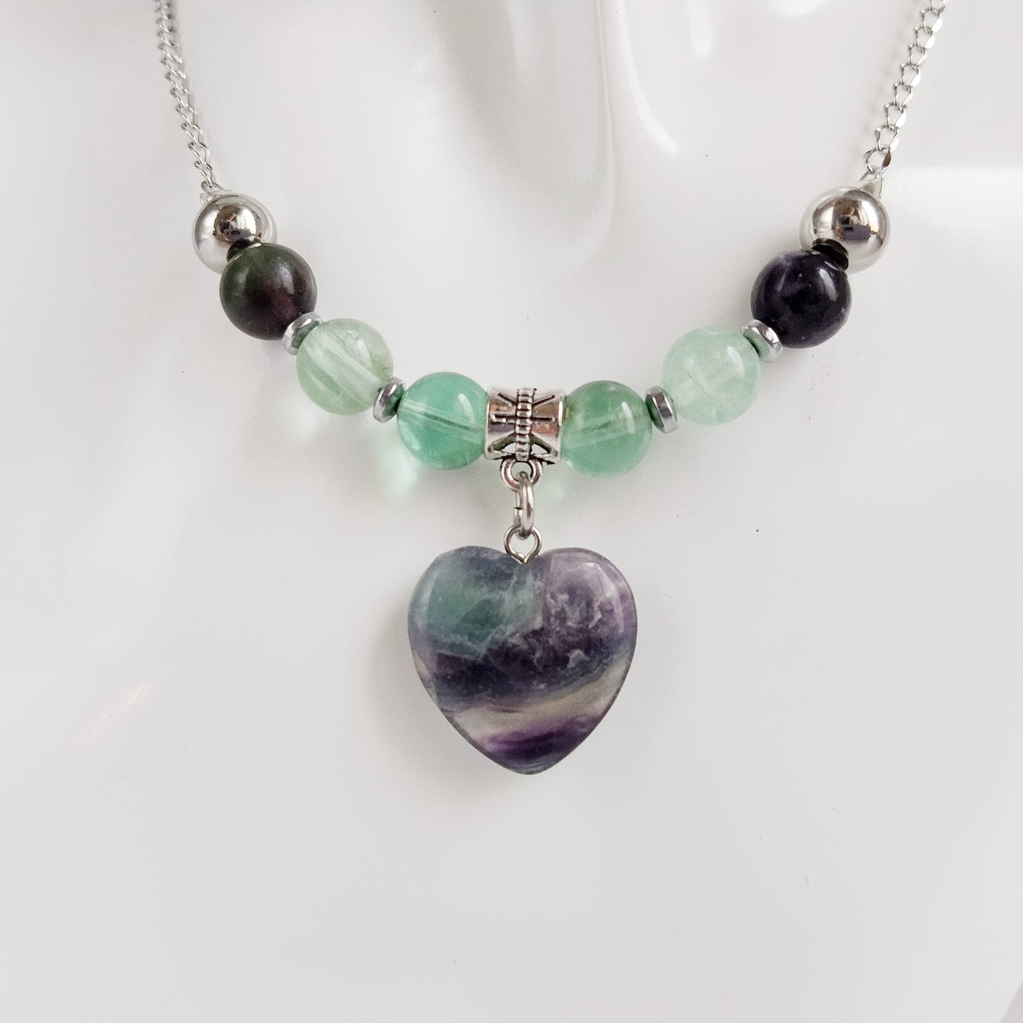 Collier en pierre naturelle - Fluorite