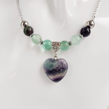 Collier en pierre naturelle - Fluorite