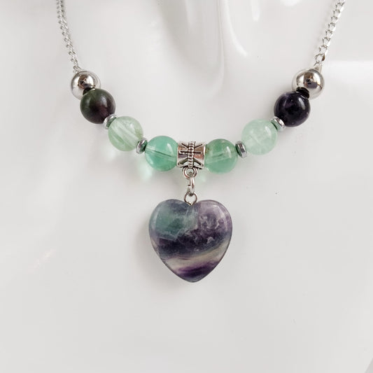 Collier en pierre naturelle - Fluorite
