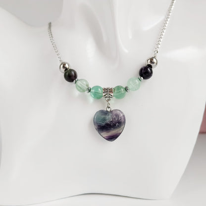 Collier en pierre naturelle - Fluorite