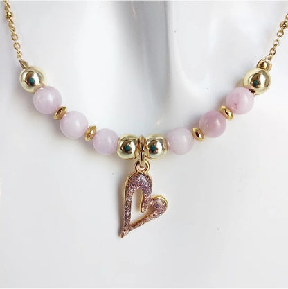 Collier en pierre naturelle - Kunzite AA
