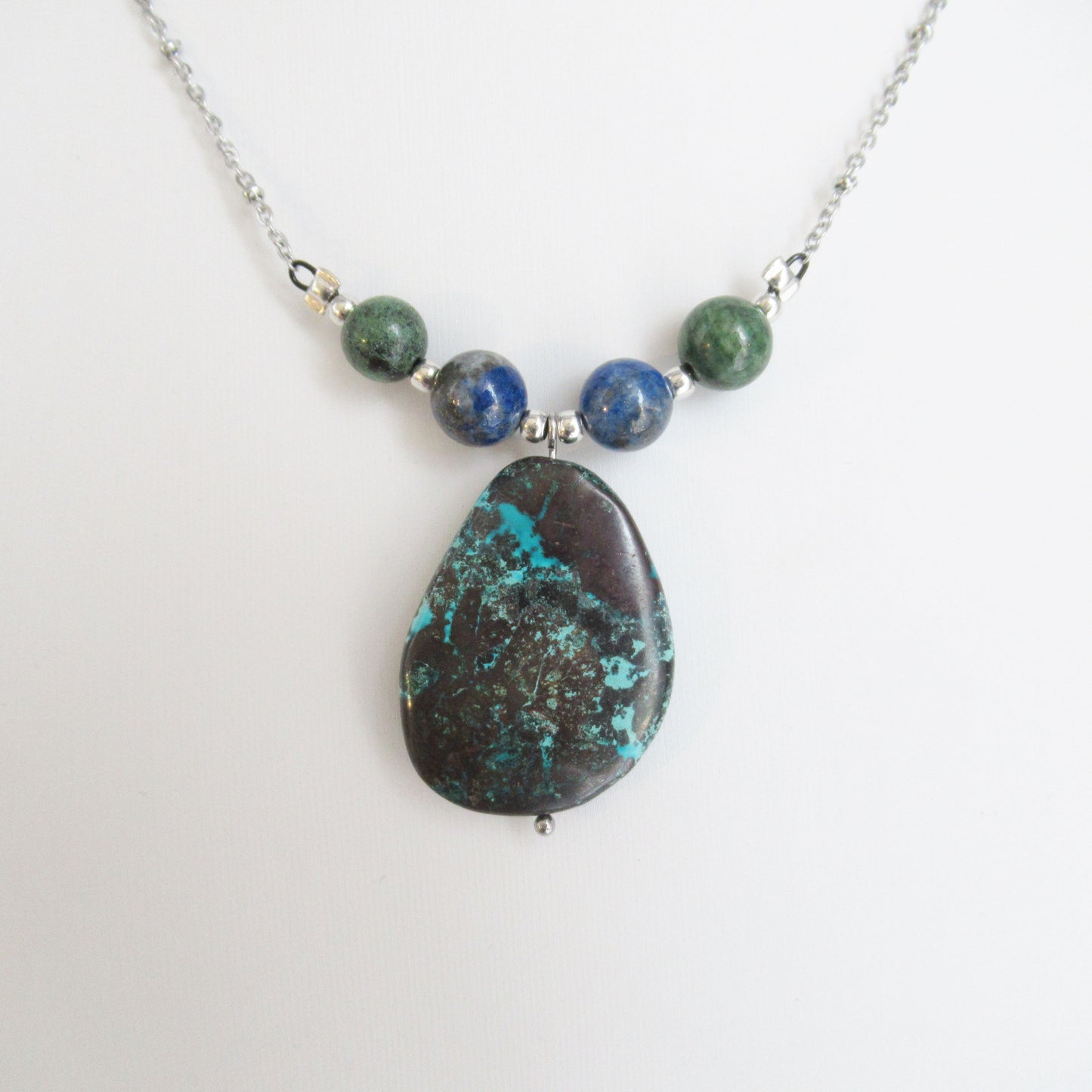 Collier Azurite Malachite - Lapis Lazuli