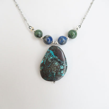 Collier Azurite Malachite - Lapis Lazuli