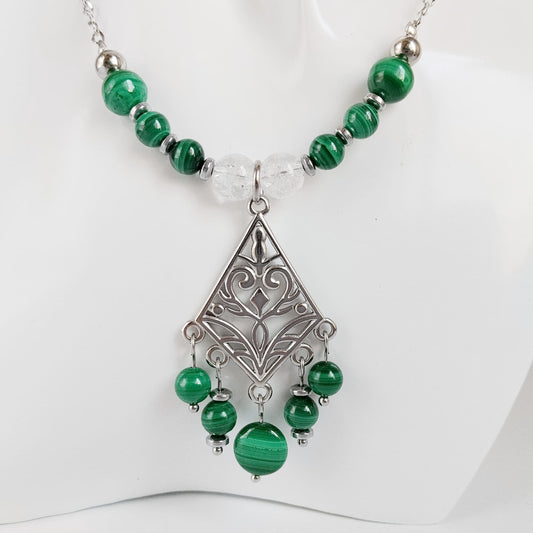 Collier en pierre naturelle - Malachite