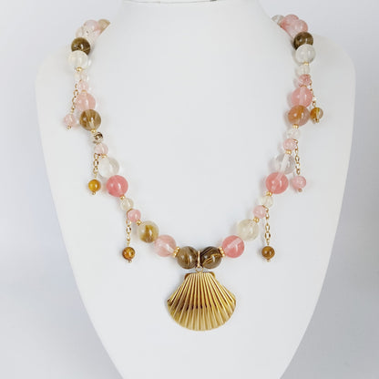 Collier en pierres naturelles - Tourmaline Melon d'Eau