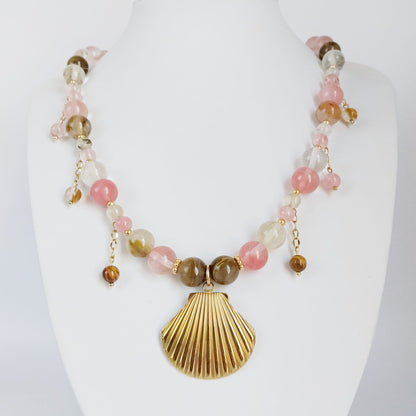 Collier en pierres naturelles - Tourmaline Melon d'Eau