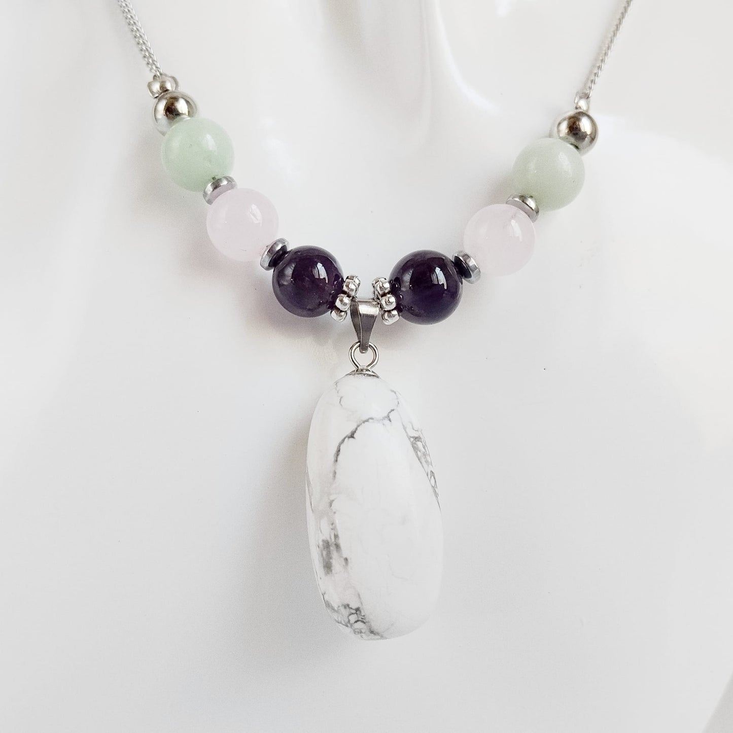 Collier en pierre naturelle - anti stress et angoisse Femme