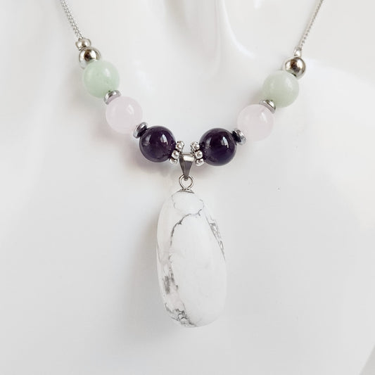 Collier en pierre naturelle - anti stress et angoisse Femme