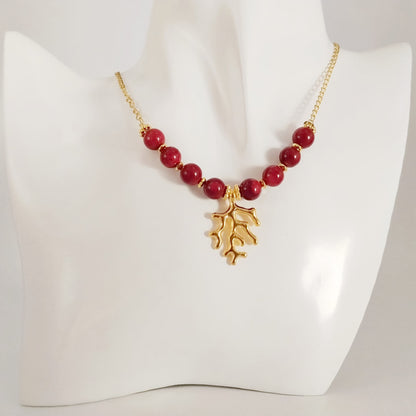 Collier en pierre naturelle - Corail