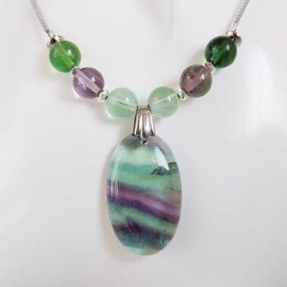 Collier en pierre naturelle - Fluorite
