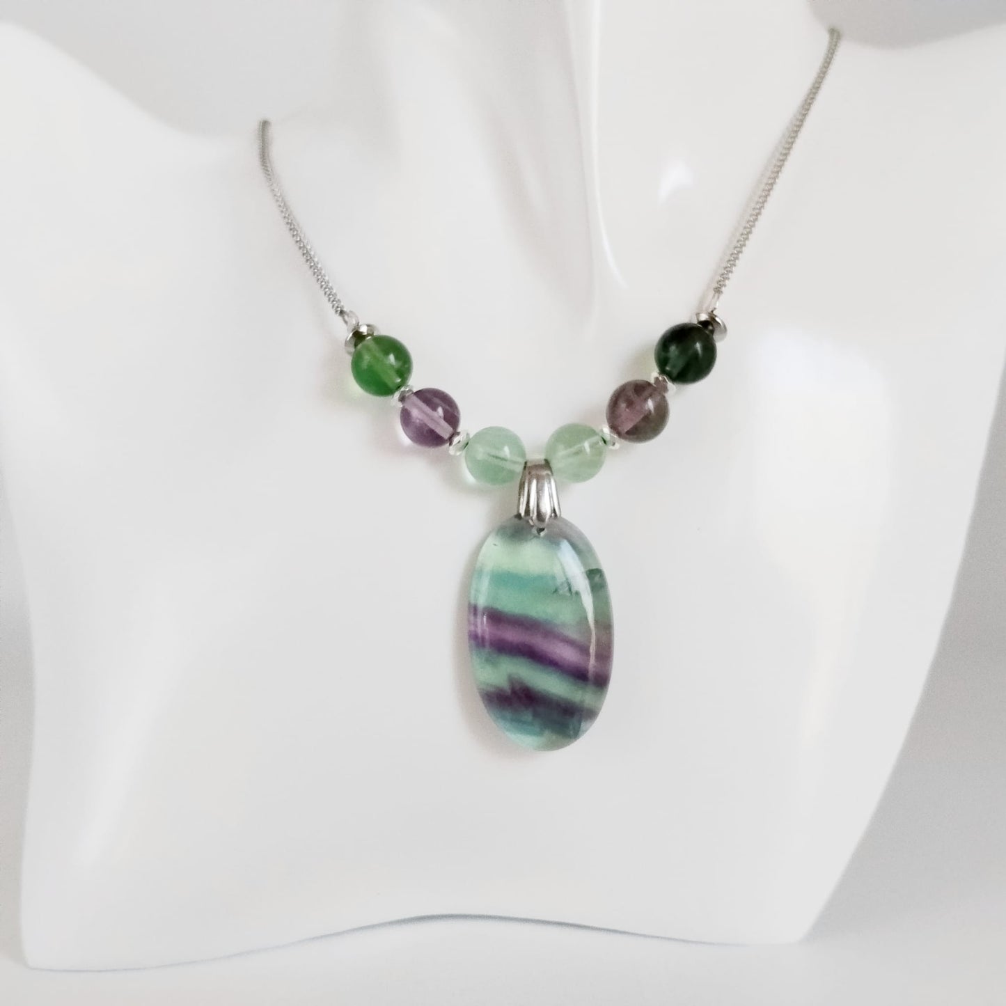 Collier en pierre naturelle - Fluorite