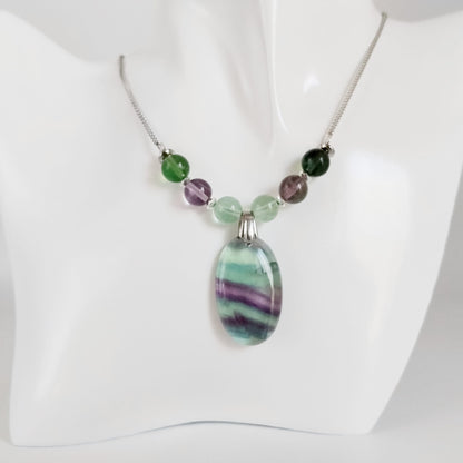 Collier en pierre naturelle - Fluorite