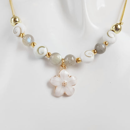 Collier en pierre naturelle - Oeil de Sainte Lucie