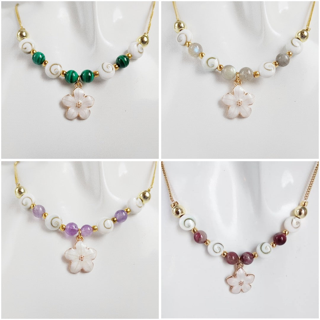 Collier en pierre naturelle - Oeil de Sainte Lucie