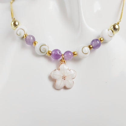 Collier en pierre naturelle - Oeil de Sainte Lucie