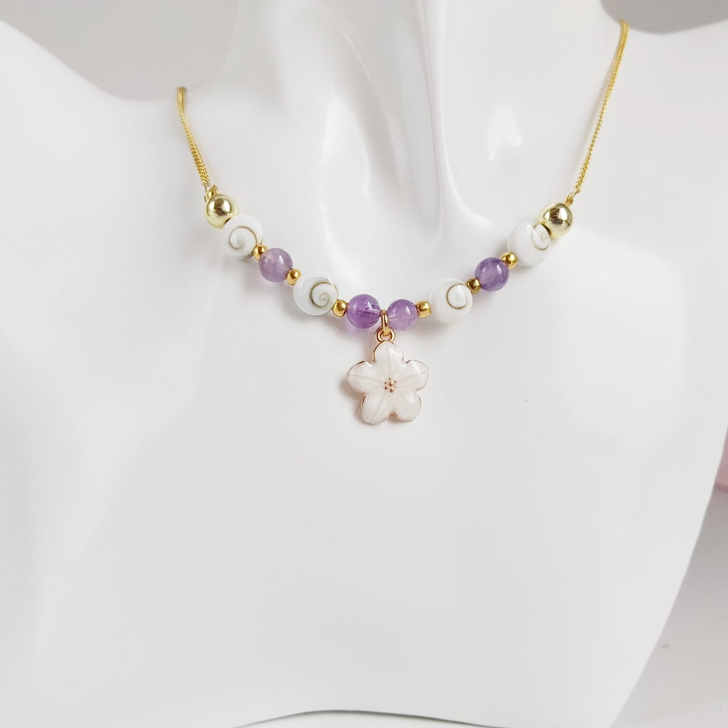 Collier en pierre naturelle - Oeil de Sainte Lucie