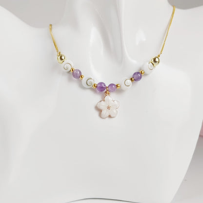 Collier en pierre naturelle - Oeil de Sainte Lucie