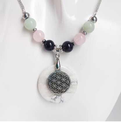 Collier en pierre naturelle - anti stress et angoisse Femme