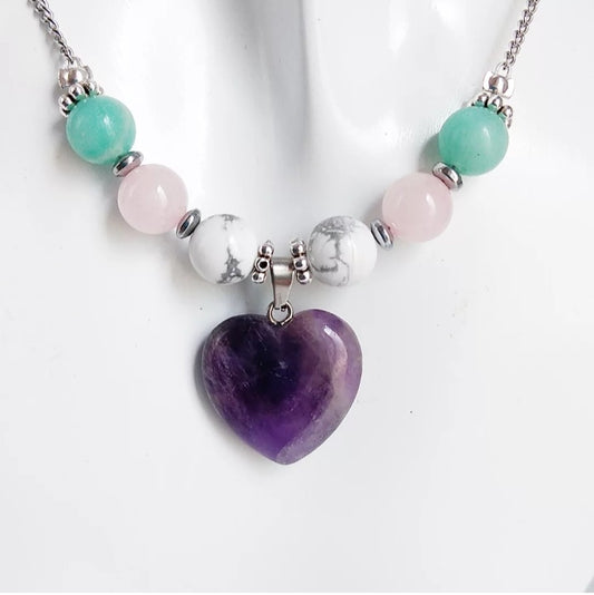 Collier en pierre naturelle - anti stress et angoisse Femme