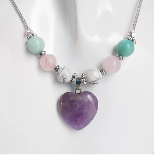 Collier en pierre naturelle - anti stress et angoisse Femme