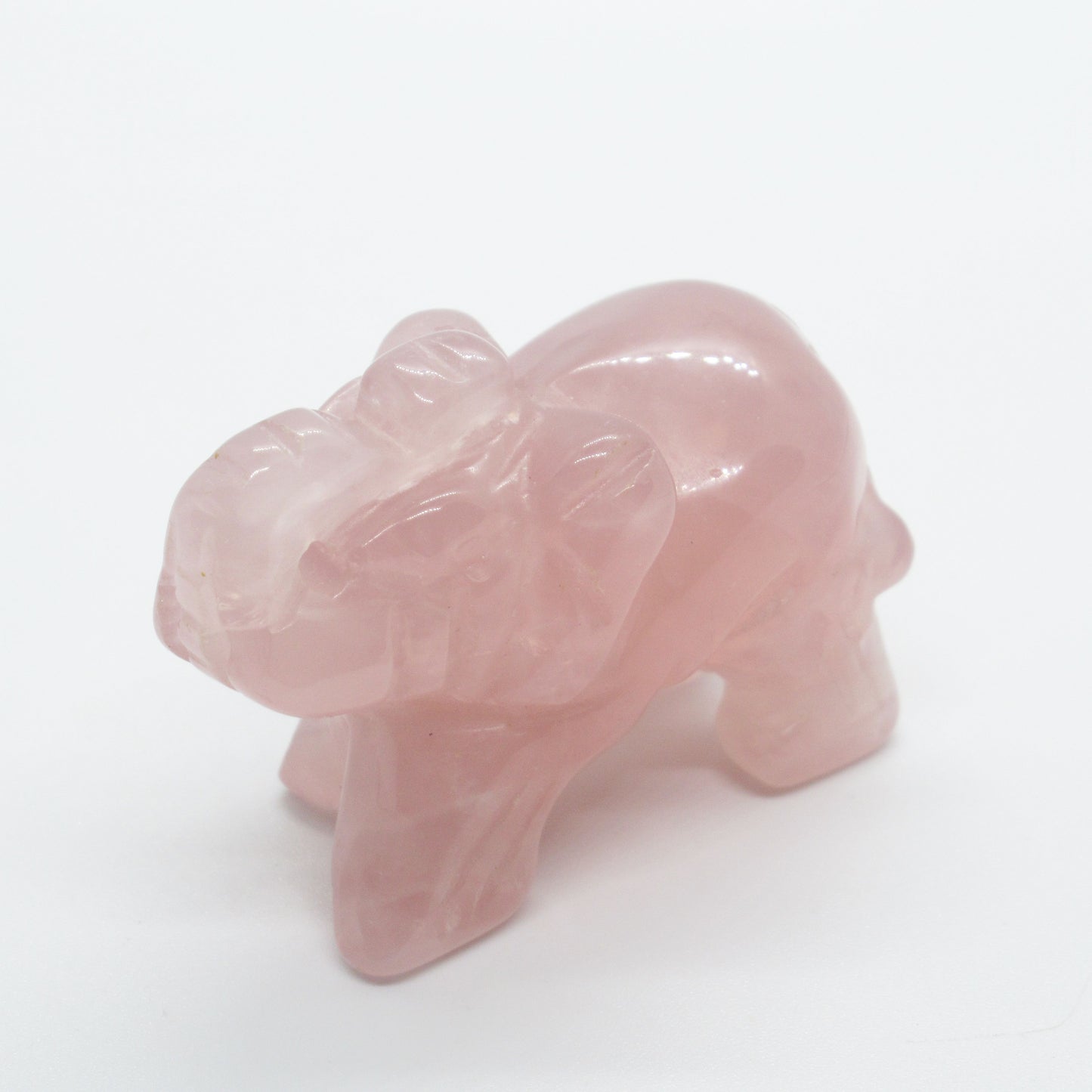 Figurine - Elephant - Quartz rose 50 mm