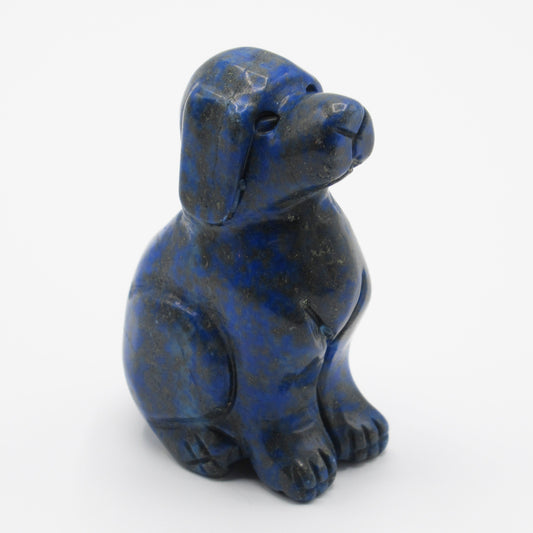 Figurine - Chien - Lapis lazuli 60 mm