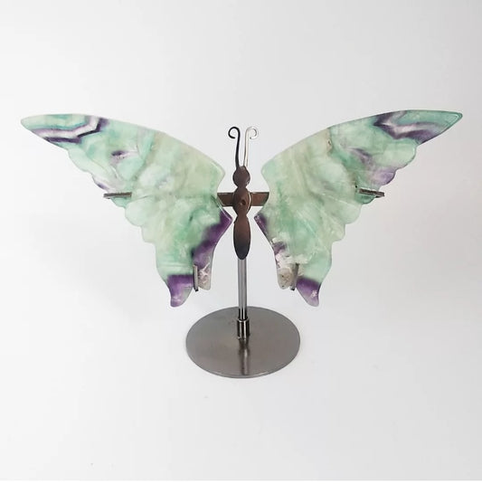 Papillon en pierre naturelle - Fluorite