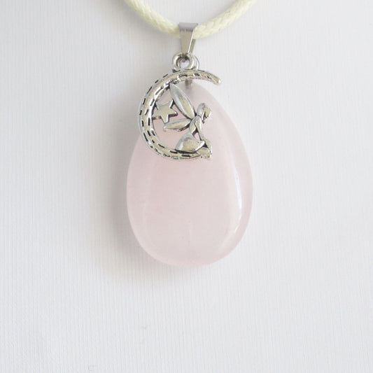 Pendentif en pierre naturelle - Goutte - Fée - Aventurine Verte - Quartz Rose - Jaspe Paysage - Sodalite - Oeil de Tigre - Labradorite - Agate Mousse