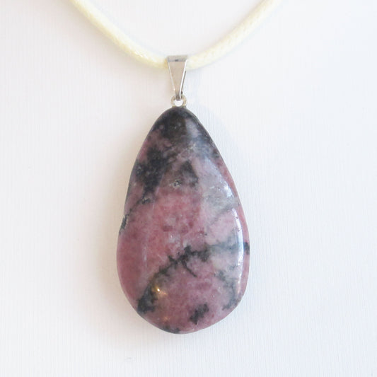 Pendentif Rhodonite - Goutte