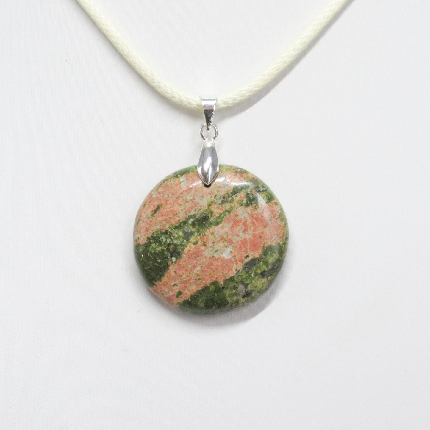 Pendentif Unakite en pierre naturelle